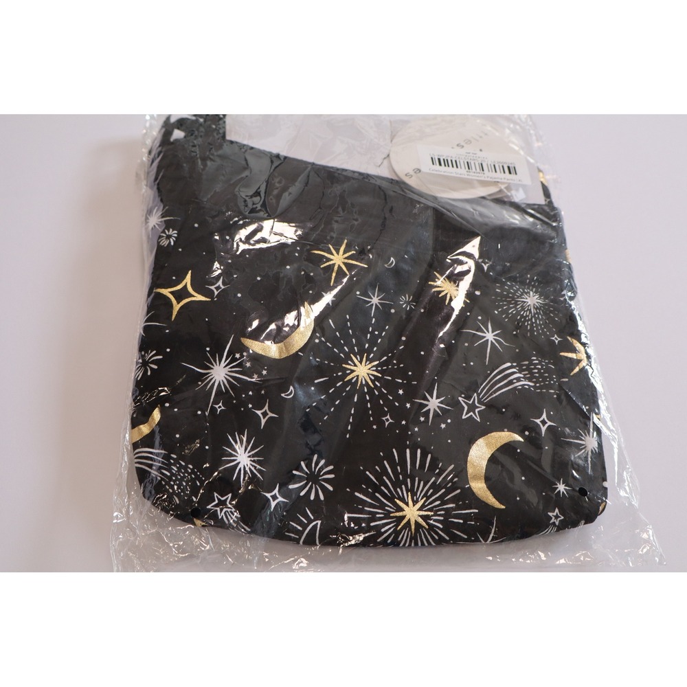 Little Sleepies Celebration Stars Womens Pajama Pants Black Gold Celestial XL